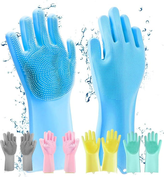 Dish Washing Gloves, Silicon Cleaning Gloves, Silicon Hand Gloves for Kitchen